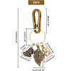 2Pcs Brass Keychain KEYC-FH0001-06-4