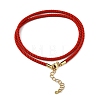 Nylon Milan Cord Necklace Making MAK-M028-01G-06-2