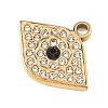 304 Stainless Steel with Rhinestone Pendants STAS-Z186-19G-2