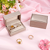 PU Leather Jewelry Couple Ring Packing Boxes CON-CL0001-27A-4