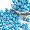 Baking Paint Glass Seed Beads SEED-Q025-4mm-M14-1