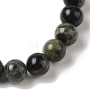 8mm Round Natural Kambaba Jasper Braided Bead Bracelets BJEW-C067-01B-21-3