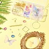 DIY Polyester Butterfly & Stainless Steel Dangle Earring Making Kits DIY-FS0006-32-8