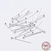 925 Sterling Silver Head Pins STER-F036-20S-1.5x15-1