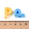 UV Plating Opaque Acrylic European Beads OACR-M027-03P-4