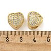 Rack Plating Brass Micro Pave Cubic Zirconia European Beads KK-G513-43G-3