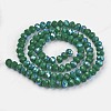 Electroplate Opaque Solid Color Glass Beads Strands EGLA-A034-P2mm-L05-2