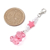 Transparent Acrylic Bear Star Pendant Decoraton X1-HJEW-JM02025-4