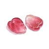 Two-Tone Transparent Glass Charms GLAA-H016-15F-2