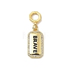 Brass Micro Pave Cubic Zirconia Pendants LS-KK-C111-02G-02-1