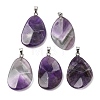Natural Banded Amethyst Pendants GG-K002-05H-1