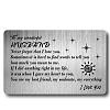 Rectangle 201 Stainless Steel Custom Blank Thermal Transfer Wallet Card DIY-WH0252-024-1