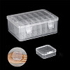 Rectangle PP Plastic Bead Organizer Storage Boxes PW-WG49079-01-4
