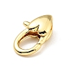 Brass Heart Lobster Claw Clasps X-KK-G416-47G-2