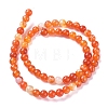 Natural Striped Agate/Banded Agate Beads Strands X-G-G582-8mm-62-2