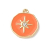 Alloy Enamel Pendants FIND-D276-02B-1