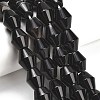 Natural Black Agate Beads Strands GG-L001-D01-01-1