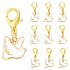 10Pcs Alloy Enamel Pendant Decorations HJEW-YW00355-1
