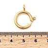 Brass Spring Ring Clasps KK-D407-20G-F-3