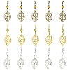 6Pcs Alloy & Glass Pendant Decorations HJEW-YW00328-01-2