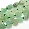 Raw Rough Natural Fluorite Nuggets Bead Strands G-L176-02-1