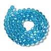 Electroplate Transparent Glass Beads Strands EGLA-A035-T10mm-L08-2