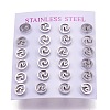304 Stainless Steel Stud Earrings X-EJEW-N045-01P-2
