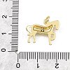 Brass Micro Pave Clear Cubic Zirconia Pendants KK-B177-11G-3