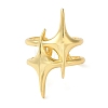 Brass Open Cuff Ring RJEW-Q805-08G-2