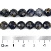 Natural Iolite Beads Strands G-C127-A05-05-4