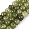 Baking Paint Crackle Glass Beads Strands GLAA-Q106-03A-03-1