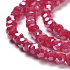 Electroplate Opaque Glass Beads Strands LS-EGLA-A035-P4mm-A16-3