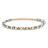 Synthetic Non-magnetic Hematite Beads Stretch Bracelets for Women KP6261-8-1