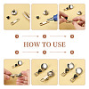 32Pcs 16 Style 304 Stainless Steel Stud Earring Findings STAS-CW0001-08-14