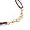 Adjustable Brass Heart Link Bracelets BJEW-JB05420-3