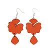 Zinc Alloy & Imitation Leather Dangle Earrings WGC987C-01-5