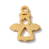 PVD Vacuum Plating 304 Stainless Steel Charms LS-STAS-L081-025G-1