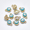 Light Gold Plated Alloy Charms X-ENAM-S117-27A-1