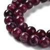 Dyed Natural Malaysia Jade Beads Strands G-G021-01A-04-4