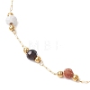 304 Stainless Steel Chain Anklets for Women AJEW-AN00691-4