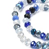Electroplate Glass Beads Strands EGLA-YW0002-D02-2