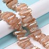 Natural Quartz Crystal Points Beads Strands G-K181-B26-5