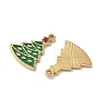 304 Stainless Steel Enamel Pendants STAS-L300-012G-16-2