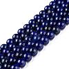 Natural Lapis Lazuli Round Beads Strands X-G-I181-10-8mm-3