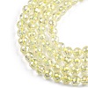 Electroplate Transparent Glass Beads EGLA-B013-02A-FR12-3