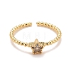 Cubic Zirconia Cuff Rings RJEW-E060-01G-02-2