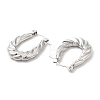 Non-Tarnish 304 Stainless Steel Hoop Earrings for Women STAS-D084-23P-2