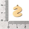 304 Stainless Steel Pendants STAS-K297-09S-G-3