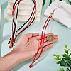 6Pcs 3 Colors 3MM Nylon Braided Cord Necklace Making AJEW-TA00058-6