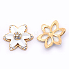 Spray Paint Alloy Cabochons PALLOY-WH0008-08-1